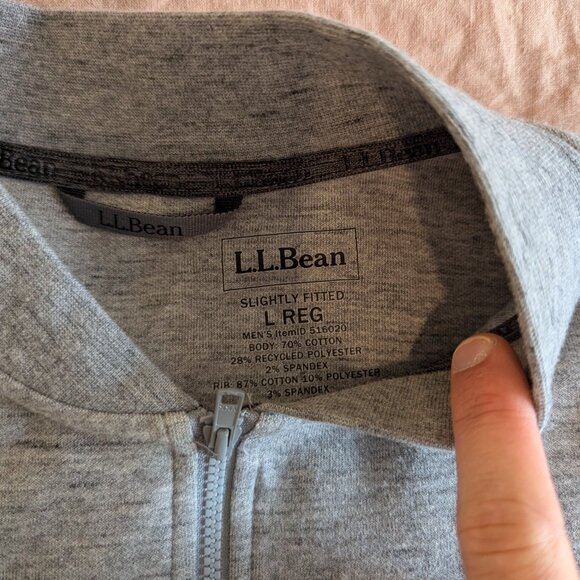LL Bean Bomber Sweater - Picture 2 of 6
